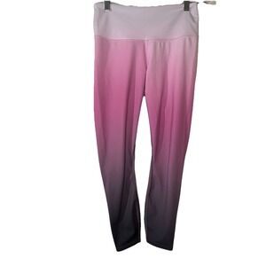 EUC Athleta Elation Ombre 7/8 Leggings in Spring Night Size Small Pink Purple